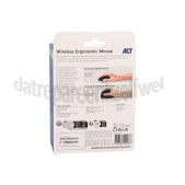 Foto van ACT Muis Ergonomische muis, draadloos, Zwart 1600 DPI 