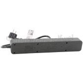 Foto van Q-Link Tafelcontactdoos 3x 1.5mm2 1.5 meter 1x USB-A, 1x USB-C, Zwart 5 voudig met randaarde en schakelaar 