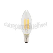 Foto van Osram Ledlamp LED Star Classic B40 Filament Helder 4W E14 470lm 2700K 