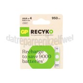 Foto van GP Batterij ReCyko+ Oplaadbaar AAA 950mAh NiMH 