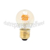 Foto van Calex Ledlamp LED Flex Filament Kogellamp P45 E27 2,5W 136lm 2100K Dimbaar 