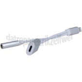 Foto van Spez Verloopkabel Lightning male naar lightning/audio female, 15cm, wit Apple Lightning 
