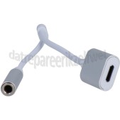 Foto van Spez Verloopkabel Lightning male naar lightning/audio female, 15cm, wit Apple Lightning 