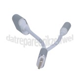 Foto van Spez Verloopkabel Lightning male naar lightning/audio female, 15cm, wit Apple Lightning 