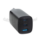 Foto van Gembird USB power adapter USB-C Combo Snellader, 65W USB-C, USB-A, 3 Poorten, PowerDelivery 