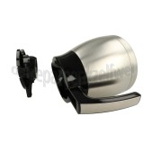 Foto van Melitta Thermoskan Warmhoudkan Zwart - RVS Look V Therm Timer Black, Therm Steel 1017-08 