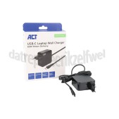 Foto van ACT Adapter Laptoplader 65W met Power Delivery Universeel, USB Type-C, 2 Meter 