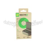 Foto van GP Batterijlader USB Batterijlader M451 Recyko Dockingstation + 4 AA 2600mAh batterijen 