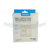 Foto van Technetix Wandcontactdoos RJ45 Ethernet apparaten, 10Gbps max. 