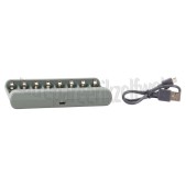Foto van GP Batterijlader USB Batterijlader E821 Recyko + 4 AA 2100mAh en 4 AAA 850mAh batterijen 