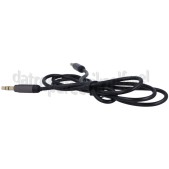 Foto van Aansluitkabel Aux aansluitkabel Jack 3,5mm Slimfit, zwart, 1m Jack 3,5mm naar 3,5mm 