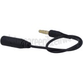 Foto van Verloopkabel 4-pins audio cross-over, 15 cm Jack 3,5mm male naar Jack 3,5 mm female 
