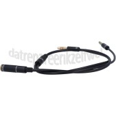 Foto van Verloopkabel 4-pins audio cross-over, 15 cm 2x Jack 3,5mm male naar Jack 3,5 mm female 