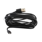 Foto van USB Kabel Micro USB, Zwart, 300cm Universeel Micro-USB 
