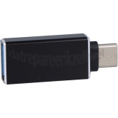 Foto van Adapter Adapter USB C male naar USB A 3.0 female, zwart Universeel USB Type C 