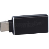 Foto van Adapter Adapter USB C male naar USB A 3.0 female, zwart Universeel USB Type C 