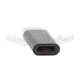Foto van Adapter Adapter USB C male naar Micro usb female, zwart Universeel USB Type C 