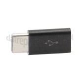 Foto van Adapter Adapter USB C male naar Micro usb female, zwart Universeel USB Type C 