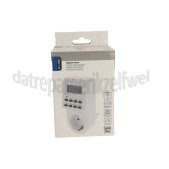 Foto van Q-Link Schakelklok 16A 230v 3600W RA 20 programma's Digitale tijdklok met 20 verschillende programma's 