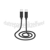 Foto van USB Kabel zwart, 100 cm USB Type C + Type C 
