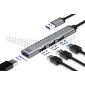 Foto van ACT Hub USB-A hub 3x USB-A 2.0, 1x USB-A 3.0 