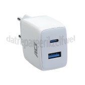 Foto van ACT USB Oplader USB-C & USB-A lader 20W Power Delivery PPS, Quick Charge, GaNFast 