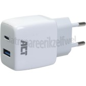 Foto van ACT USB Oplader USB-C & USB-A lader 20W Power Delivery PPS, Quick Charge, GaNFast 