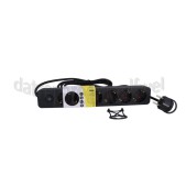 Foto van Q-Link Tafelcontactdoos 3x 1.5mm2 1.5 Meter Zwart 6 Voudig met Schakelaar 