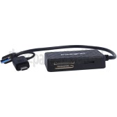 Foto van Integral Cardreader Kaartlezer USB3.2 GEN1 Micro SD, SD, Memory Stick, Compact Flash 