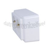 Foto van Kopp Wandkontaktdoos Standaard 2V RA Opbouw, Arctic Wit Binnen, IP20, 16A 