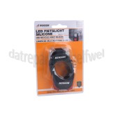 Foto van Lamp LED Fietslampen Siliconen 2 Standen, Knoopcel batterijen 