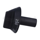 Foto van Smeg Knop Temperatuur, zwart ALFA43, ALFA145 