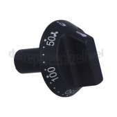 Foto van Smeg Knop Temperatuur, zwart ALFA43, ALFA145 