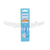 Foto van Philips Tandenborstelset Sonicare For Kids opzetborstels small, 2 stuks, wit Sonicare For Kids 