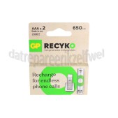 Foto van GP Batterij ReCyko+ Oplaadbaar AAA 650mAh NiMH 