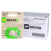 Foto van GP Batterij ReCyko+ Oplaadbaar AAA 650mAh NiMH 