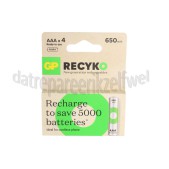 Foto van GP Batterij ReCyko+ Oplaadbaar AAA 650mAh NiMH 