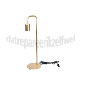 Foto van Calex Lamphouder U-Line Tafellamp, goud max. 60W 