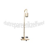 Foto van Calex Lamphouder U-Line Tafellamp, goud max. 60W 