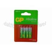 Foto van GP Batterij AAA LR03 1,5V, 4 stuks Potlood Alkaline 