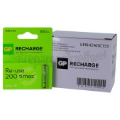 Foto van GP Batterij Recharge AAA, 4 stuks 650mAh NiMH 