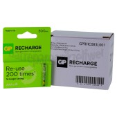 Foto van GP Batterij Recharge AAA, 4 stuks 800mAh NiMH 