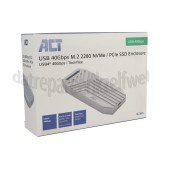 Foto van ACT Behuizing Aluminium, draagbare behuizing USB-C USB4 40Gbps M.2 2280 NVMe / PCIe SSD 
