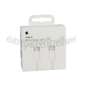 Foto van Apple USB Kabel Wit, 100 cm, Geweven USB-C naar USB-C 