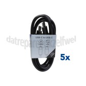Foto van Musthavz USB Kabel Zwart, 100 cm USB-C naar USB-C 