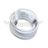 Foto van Musthavz USB Kabel Wit, 200 cm USB-C naar USB-C 