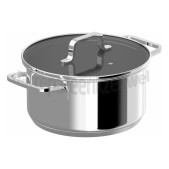 Foto van BergHOFF Pan Helix Kookpan met deksel 20cm Inductie, Halogeen, Vitrokeramisch, Gas 