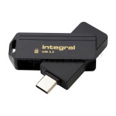 Foto van Integral Memory stick 128GB USB-C 3.2 Gen1 Drive Secure360-C USB-C, 3.2 Gen 1 (3.1 Gen 1, 3.0) 
