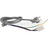 Foto van Samsung Aansluitkabel Snoer Grijs, Lengte 1,5 m. WF80F5E5P4W/EN, WF8704BPA, WW10H9600EW/EG, WF8714FPA 