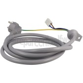 Foto van Samsung Aansluitkabel Snoer Grijs, Lengte 1,5 m. WF80F5E5P4W/EN, WF8704BPA, WW10H9600EW/EG, WF8714FPA 